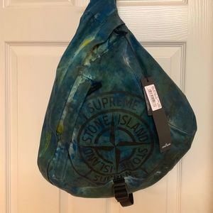 SupremexStone Island Hand Dyed Nylon Shoulder Bag